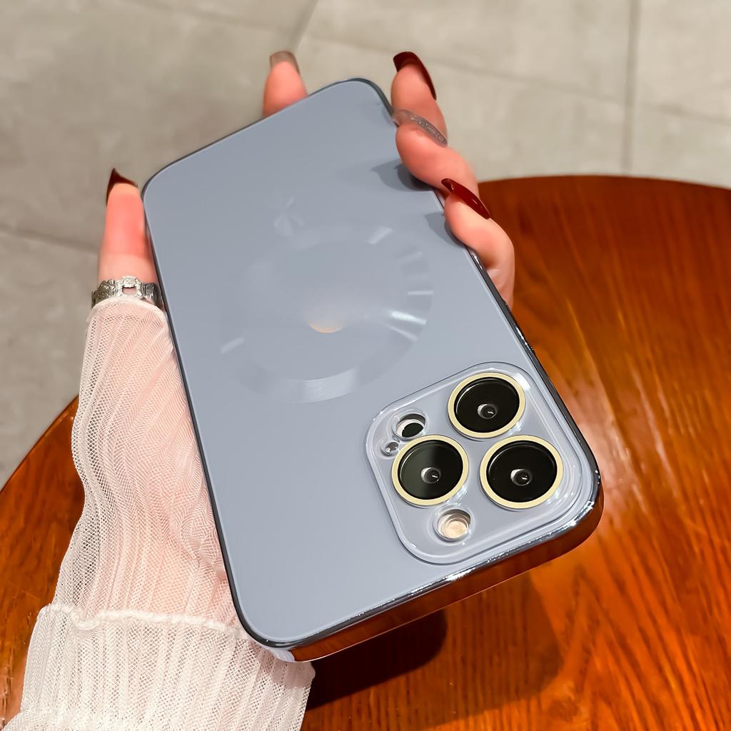 Applicable To IPhone 15 Matte AG Magnetic Suction Phone Case Apple 15 Promax with Lens Film 14 Anti-fall Protection Case