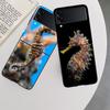 Seahorse Underwater Fantasy Case For Samsung Z Flip 6 5G Galaxy Z Flip 5 4 3 5G Black Hard Cell Phone Cover Luxury PC Shell Coqu
