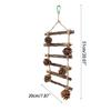Pinecone Cage Toy Bird Perch Stand Ladder Scratchers Branch Perch for Parrots Parakeets Toy Branch Bird Cage Toy
