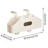 Multifunctional Car Back Seat Storage Organizer Scratch-Resistant Tissue Box With 2 Cup Holders Universal Stowing Space Tidying