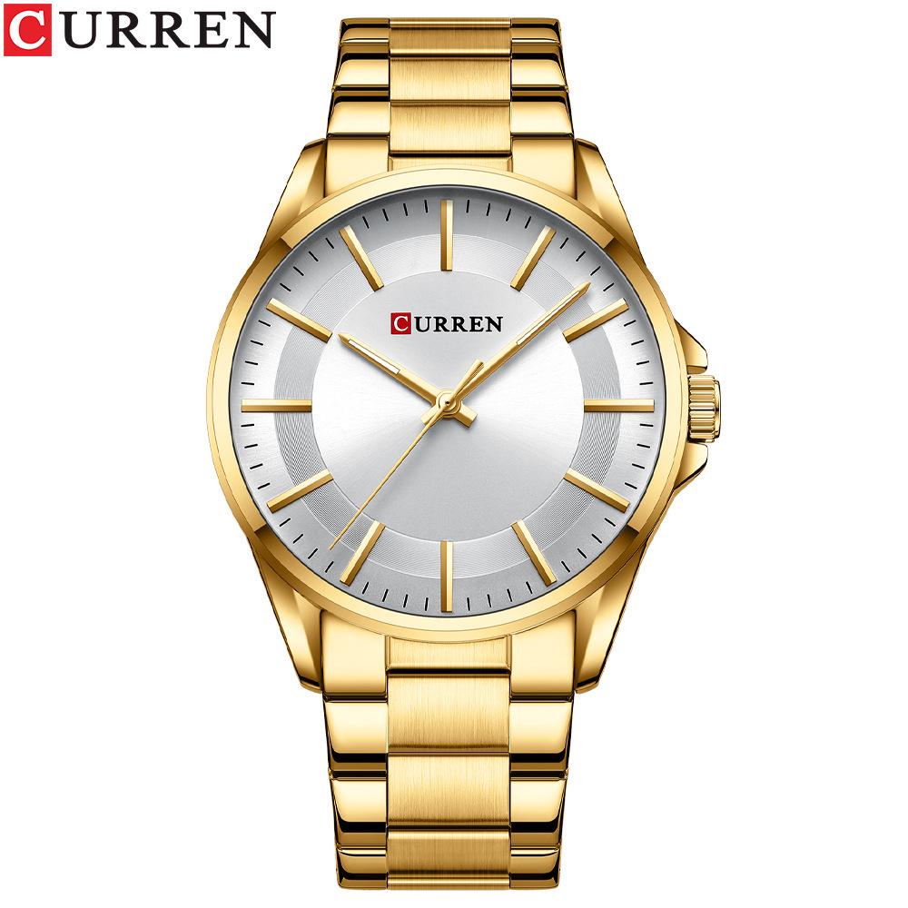 CURREN 8429 Men's Business Casual Quartz Steel Band Wristwatch