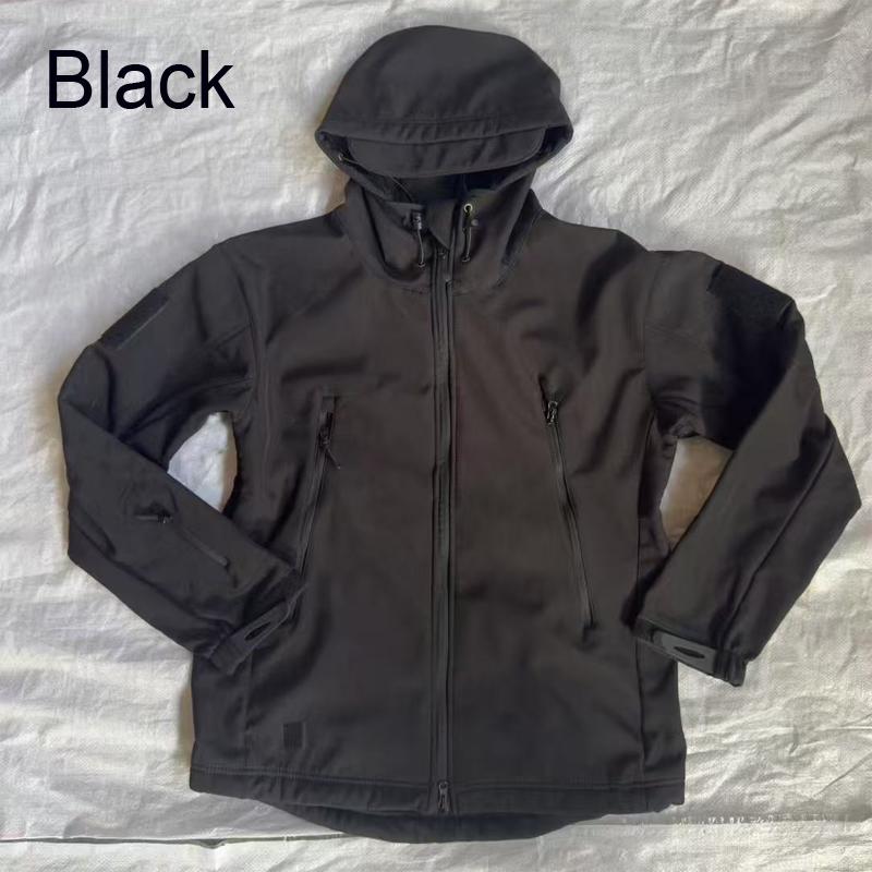 Herren Softshell Fleecejacke Winddicht Outdoor Angeln Wandern Jagd Thermisch Camping Cargomantel Warm