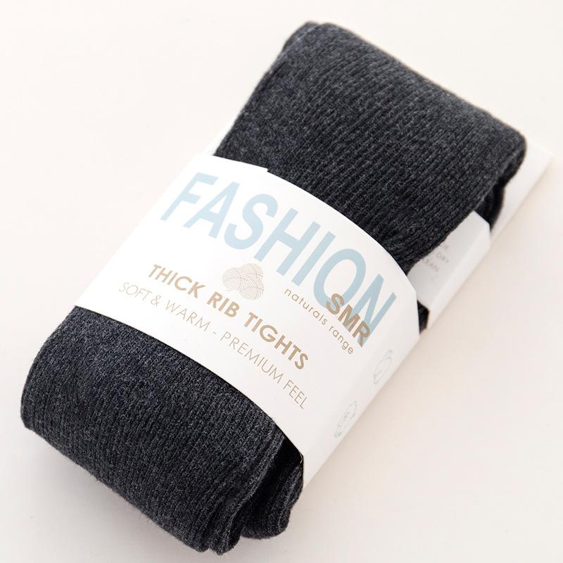 Tlusté teplé pruhované dámské punčochové kalhoty Podzim Zima Punčocháče Bavlněné Pletené punčochy Vícebarevné Collant