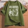 JONAS20 Greetings Tshirt Men Women Retro 90s Tshirt Printed Cotton Short Sleeve Hip Hop Tees Round Neck Casual Streetwear