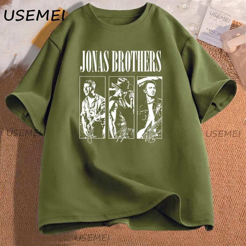 JONAS20 Greetings Tshirt Men Women Retro 90s Tshirt Printed Cotton Short Sleeve Hip Hop Tees Round Neck Casual Streetwear