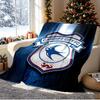 Cardiff City FC Pattern Blanket for Home Decoration, Bed, Sofa, Car Travel, Camping, Suitable for All Seasons, Birthday Christmas Gift