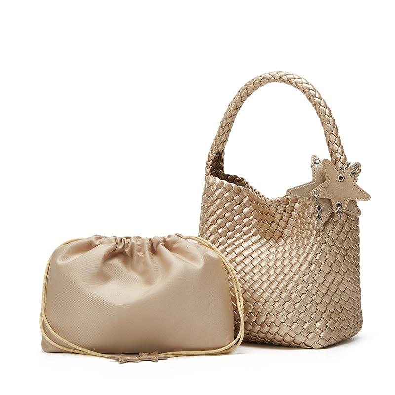 Sac fourre-tout pour femme, grande capacité, style décontracté, sac seau à porter à l'épaule et sous le bras