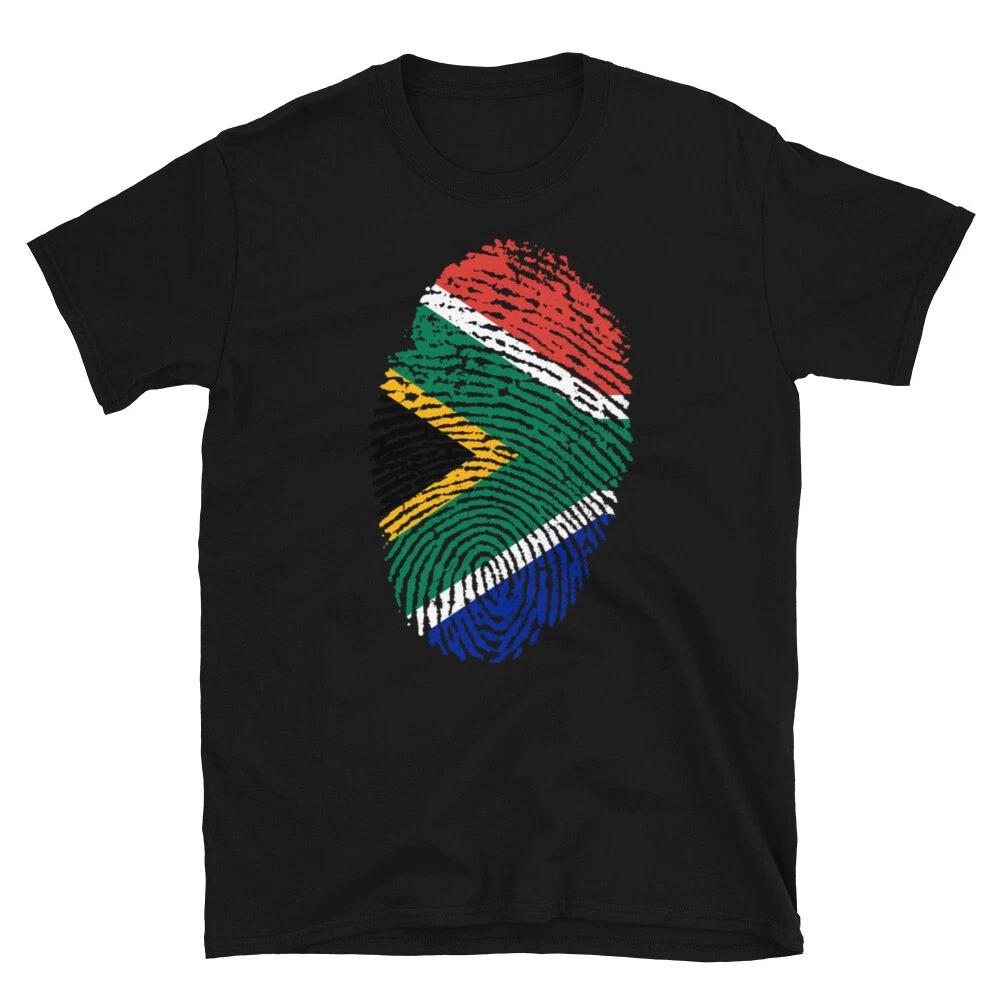 South Africa Flag Fingerprint T-Shirt S