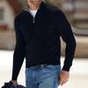 Fleece Sweatshirt Warm Undershirt  Men's Half Turtleneck Long Sleeve Sweater