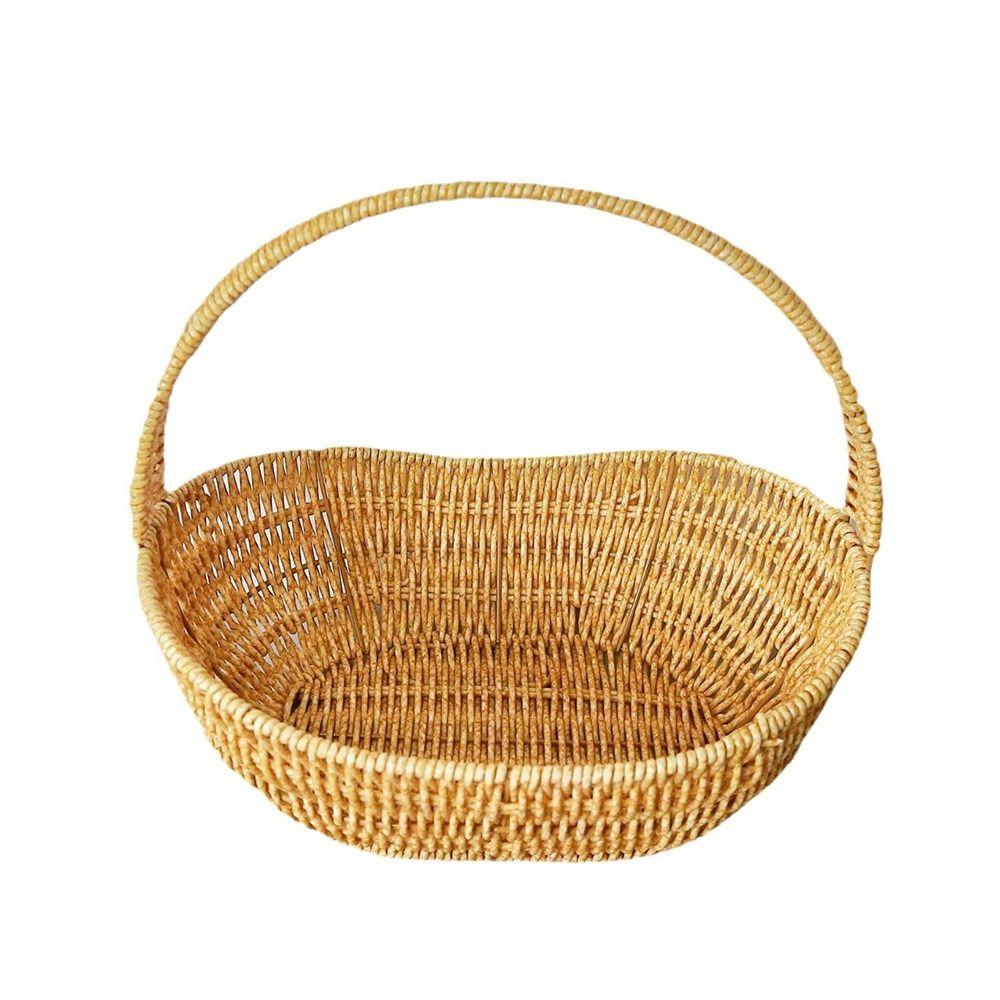 Schiffsförmiger Aufbewahrungskorb Imitationsweide Desktop-Organizer Korb Handhaltkörbe Geschenk