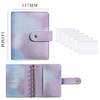 A7 Crocodile Pattern Leather Budget Binder Notebook Cash Envelopes System Set Binder Pockets Money Budget Saving Bill Organizer