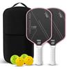 T700 Pickleball Paddle Carbon Fiber Pickle Ball Paddle Durable Pickleball Rackets Set