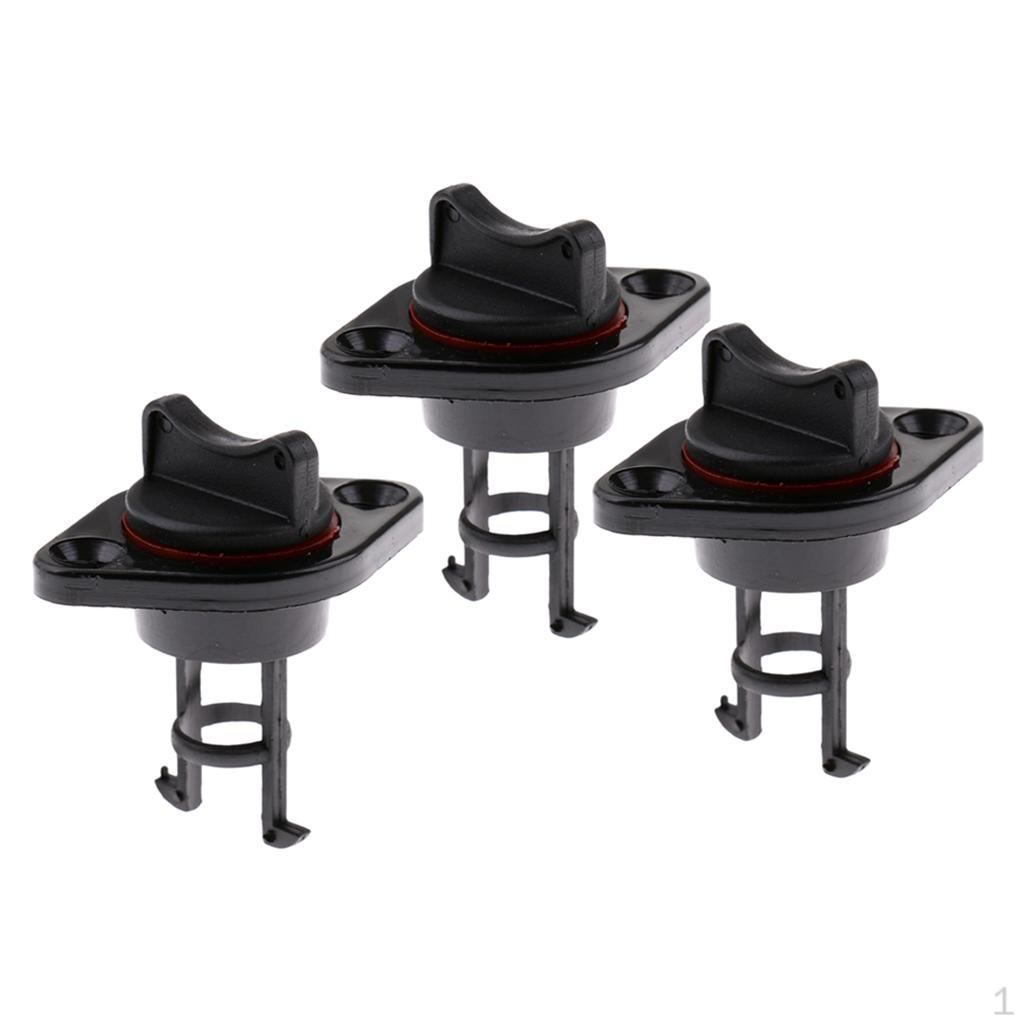 

3x Retained Screw Type Nylon Drain Plug for Boats Fits Diameter Hole