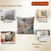 2D Floral 3D Embossed Pattern Cushion Covers Pattern Cushion Cover Suitable For Sofa Bedroom Car Pillow Cover