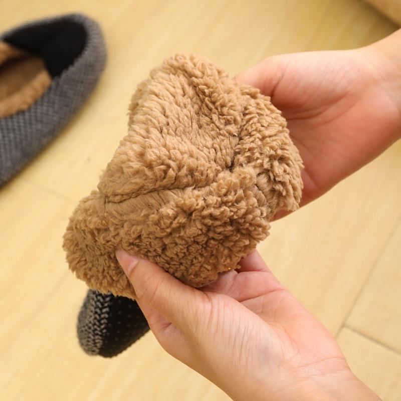 Fashion Winter Men Thermal Socks Fleece Lined Thick Warm Non Slip Indoor Home Floor Slipper Socks
