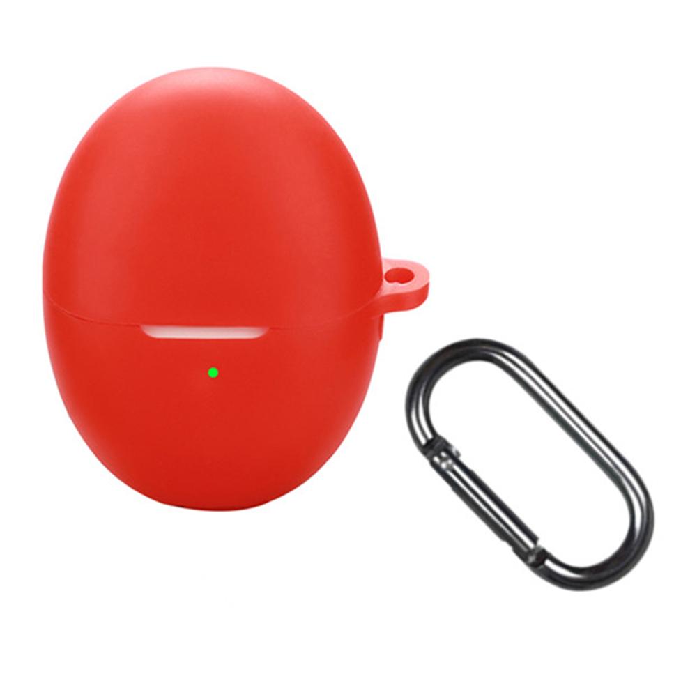 For Huawei FreeBuds 6 Silicone Case Wireless Earphones Protective Cover with Anti-Lost Buckle