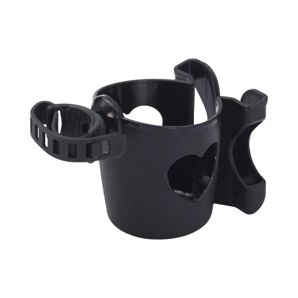 Suport multifuncțional 2 în 1 pentru cărucior pentru bebeluși, suport pentru pahare, suport pentru sticle, suport pentru telefon, rotire la 360 de grade pentru ieșiri ușoare