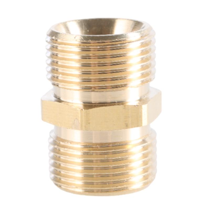 Accoppiatore in Ottone per Idropulitrice, Connessione Maschio M22-15mm M22-14mm, Adattatori Connettori per Estensione Tubo Heavy Duty,