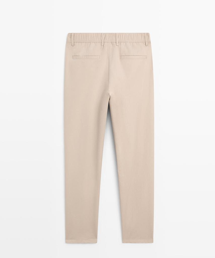Masimodutti Cotton Linen Jogger Fit Pants