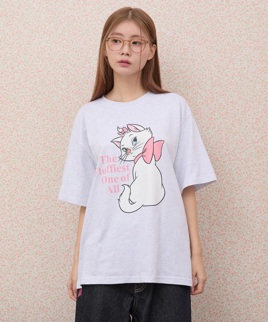 WAIKEI Aristocat Marie_Short Sleeve T-Shirt Melange White