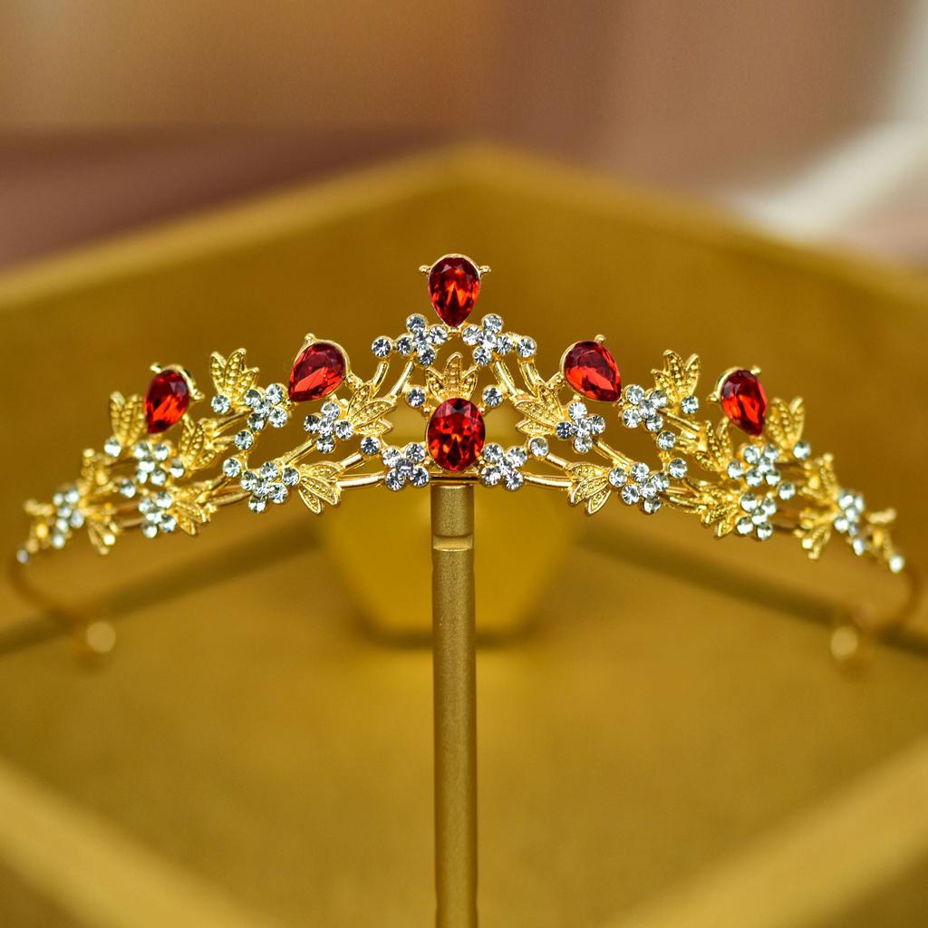 New Crystal Children's Princess Crown Tiara Girl Crown Birthday Hair Accessories Girls Stage Performance Tiara