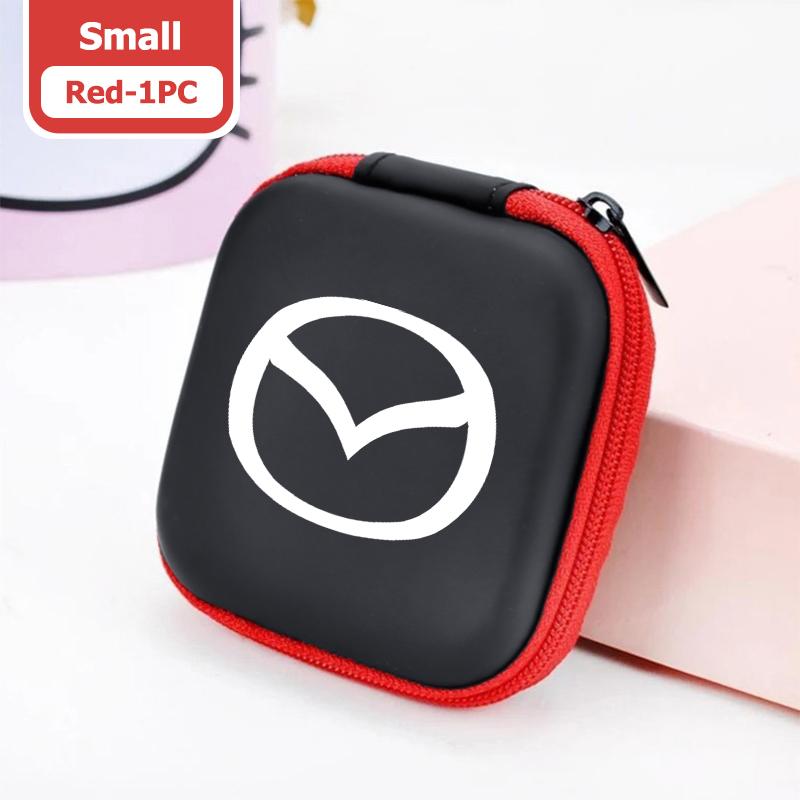 

For Mazda Car Mini EVA Storage Bag Zipper Earphone Case Charging Cable 3 6 CX5 2 CX3 CX9 MX5 RX8 Axela Demio Atenza MS