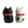 Ornament Crafts Exquisite Realistic Resin Lucky Black Cat Ornament for Cake Topper