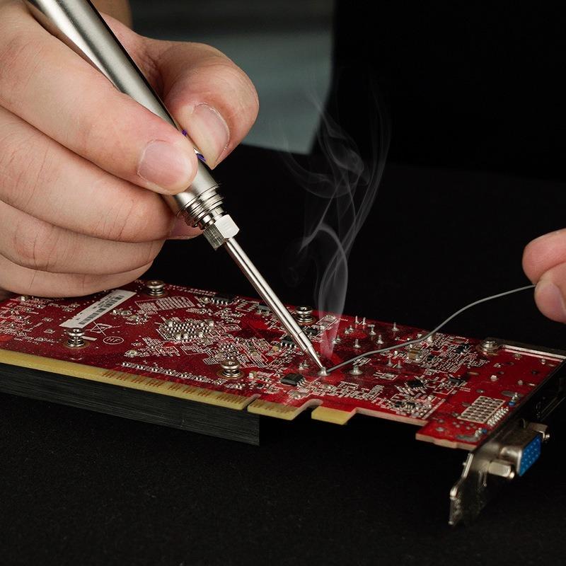 Smart Cordless Soldering Pen USB Repair Welding DIY Soldering Iron Kit