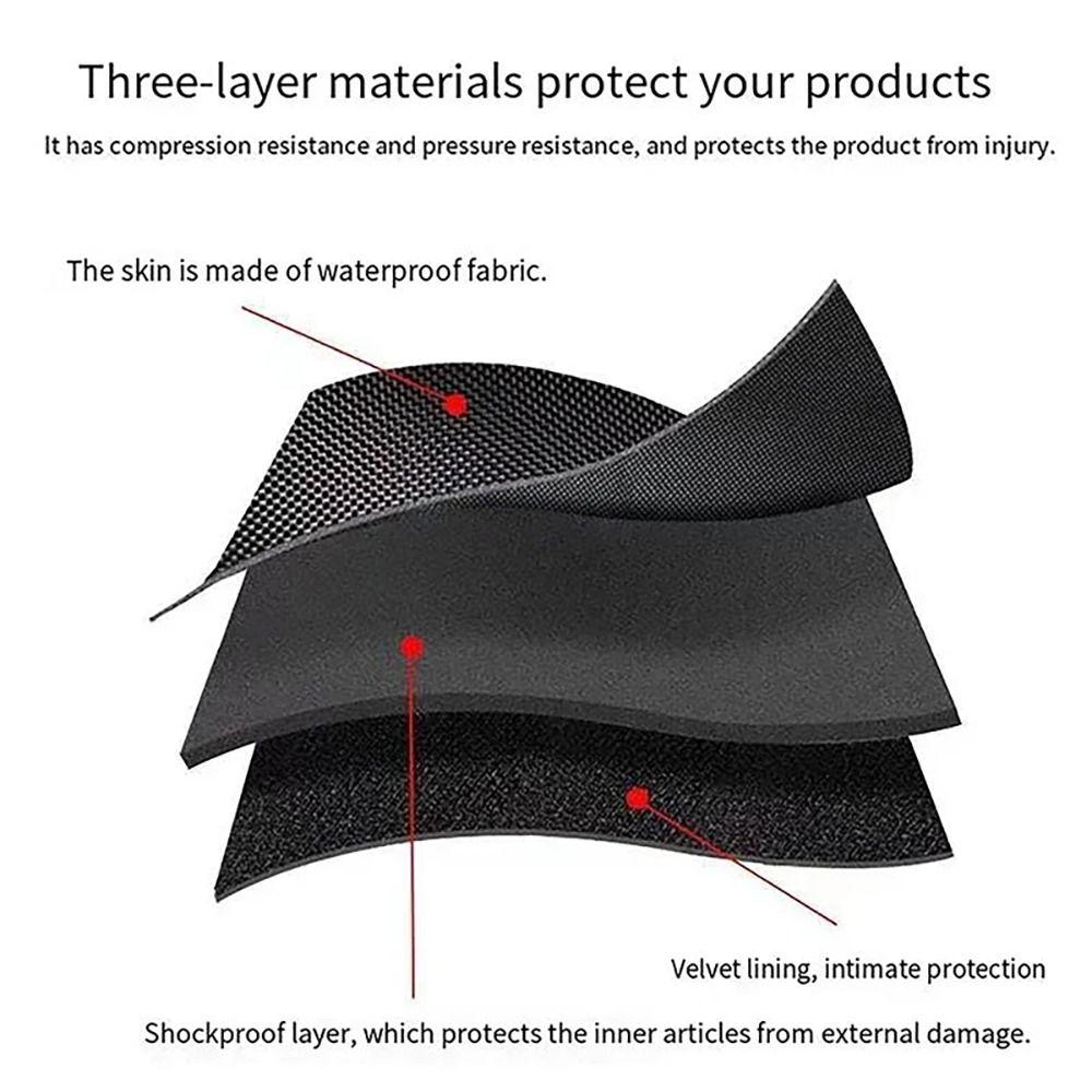 1Pcs Black Watch Travel Case Watch Holder EVA Bag for Smartwatches Zippered Container