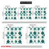 2pcs,2D Plane Printing Contemporary Curtains Geometric Mint Squares Versatile Fabric (without Rod) Art Deco Festive Perfect for