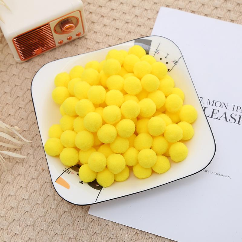 2.5cm High Elastic Plush Balls - Handmade DIY Toys & Decorative Accessories