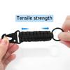 1/3pcs Paracord Keychain Outdoor Camping Hiking Braided Rope Clip Carabiner Mountaineering Outdoor Gadgets Kitted Holder