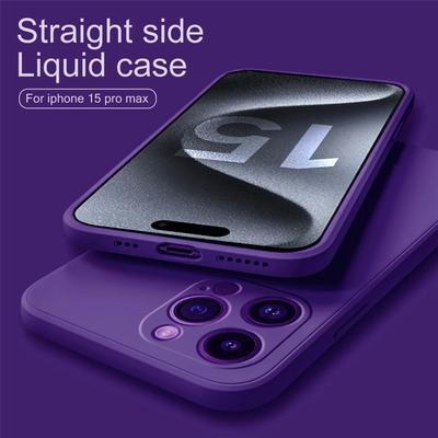 Чохол для телефону для iPhone 15 Pro Max Skin Feel Soft Square Liquid Silicone Case для iPhone 15 Pro Max Plus 15pro 15promax 15plus протиударна задня кришка