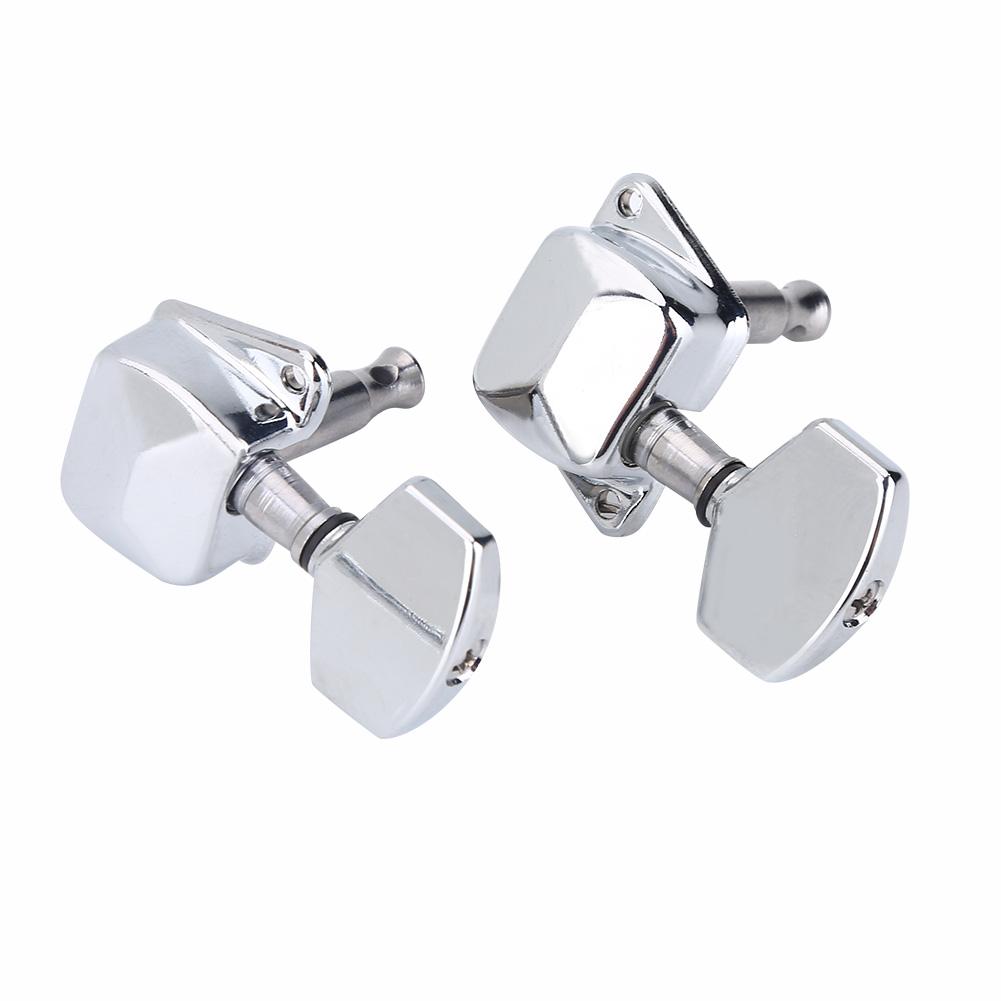 3R 3L Semiclosed Metal Machine Heads String Tuning Key Pegs Tuners for Folk Guitar