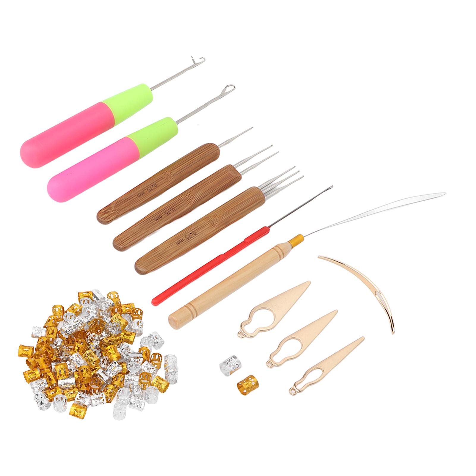 

Набор инструментов для дредов, дреды, кольца для кос, наращивание волос, крючок для украшения волос, аксессуары