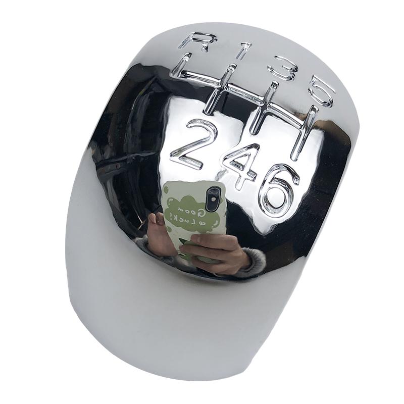 For OPEL VECTRA C SIGNUM 2002-2005 Chrome Gear Shift Knob Lever Stick Badge Emblem Trim Cap Top Speed Number Cover Car Styling Accessories