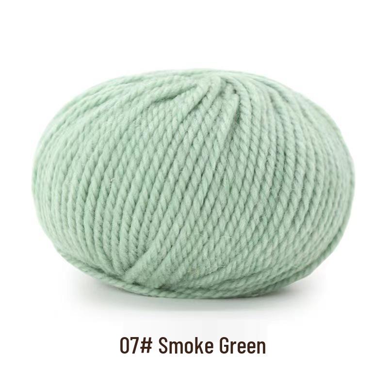 Yak Down 3-Strand Wool Yarn for Hand-Knitted Medium-Thick Sweaters, Cardigans, Scarves, and Hats
