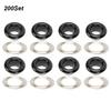200 Sets   Buckle Metallic Grommet Shoes Lther Bags   Craft Button Rivet Tool 6mm
