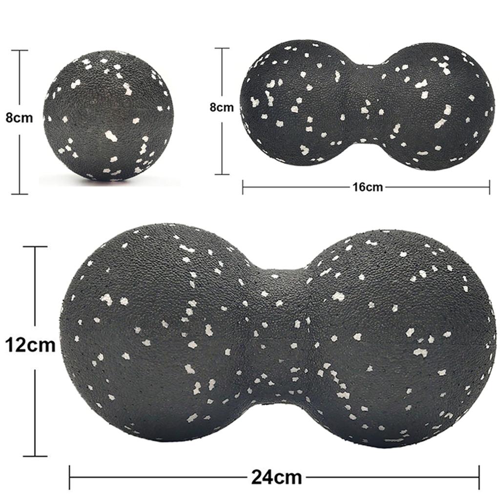 EPP-Massageball-Set, Lacrosse-Ball, hohe Dichte, leicht, Rücken-, Nacken- und Fußmobilitätsball, myofasziale Tiefengewebeentspannung