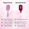 2In1 Sprayer Comb Detangling Scalp Massage Hairbrush With Spray Bottle Essential Oil Water Mist Spray Brush Anti-Static Summer