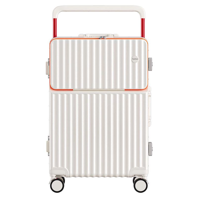 OKD Aluminum Frame Front-Opening Hardside Luggage
