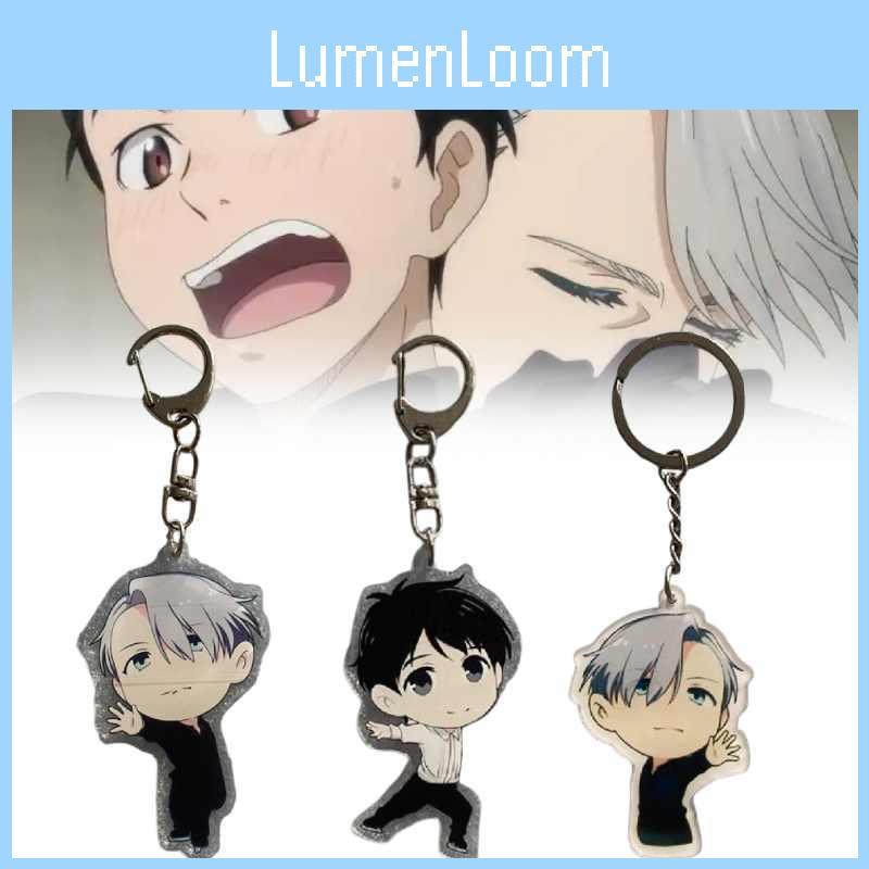 Iyur On Ice Katsuki Yuri Victor Nikiforov Acrylic Keychain Collectible Anime Character Accessories For Fans