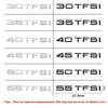 Badge Logo 3D ABS 30 35 40 45 50 55TFSI Lettere Auto Emblema Baule Adesivi Per Audi Q3 Q5 Q7 A5 A6 A7 A8 A1 A2 A3 A4 Accessori