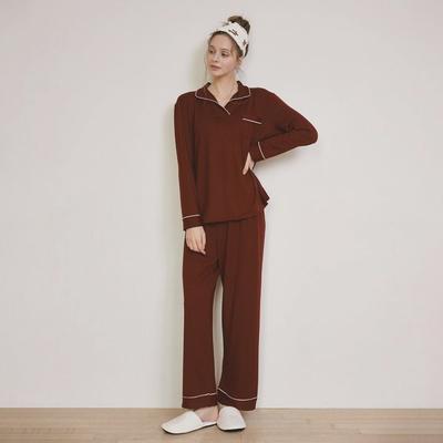 Lunaluz Women S Long Sleeve Half Collar Two Piece pajamaS