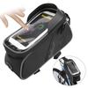 Bike Front Frame Bag Waterproof TPU Sensitive Touch Screen Top Tube Phone Mount Bag Pouch