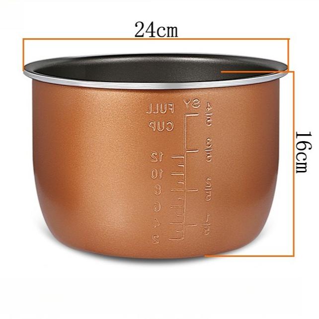 4/5/6L Aluminium-Innenauskleidung mit Antihaftbeschichtung und verdicktem Doppelsprühdesign