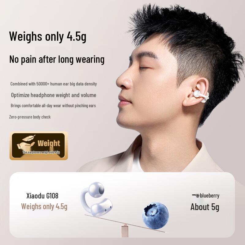 Xiaodu G108 Open-Ear Clip Bluetooth Earbuds