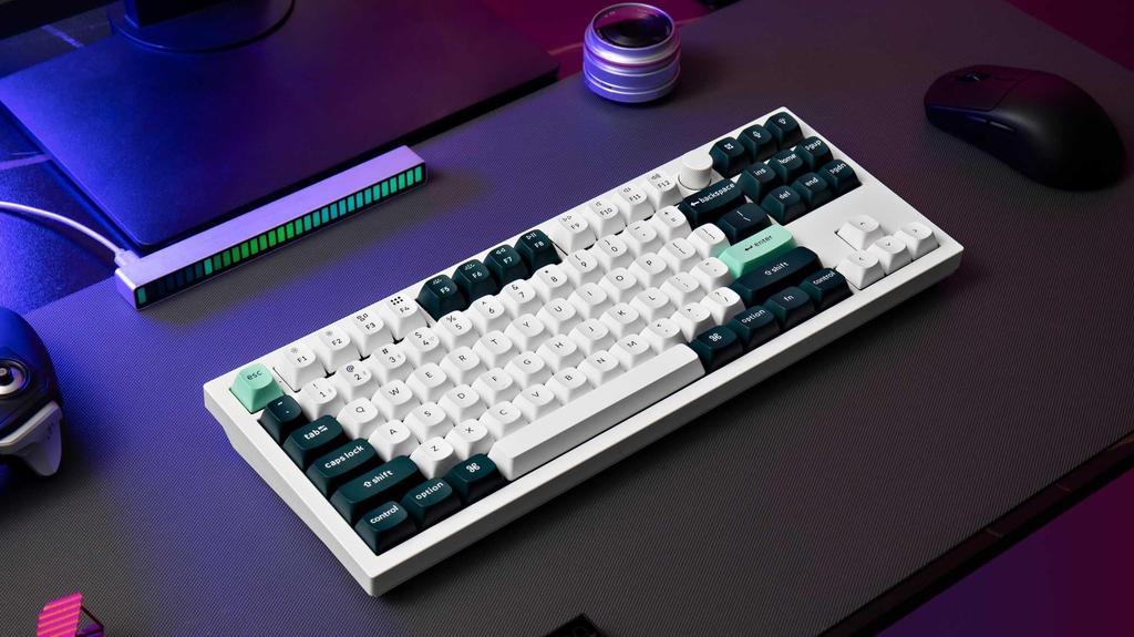 Keychron Q3 HE QMK Wireless Custom Gateron Magnetic Rapid Wired RGB Full Compatible with and Linux Shell Keyboard, Hall-Effect Double-Rail Switches,