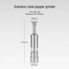 Stainless Steel Manual Pepper Grinder for Camping and Home Use
