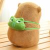 Capibara doll back turtle bag capybara doll throw pillow snot capybara plush toy